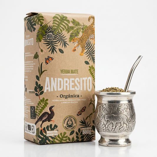 Yerba Mate Andresito Orgánica con Palo 500 g – Libre de Gluten