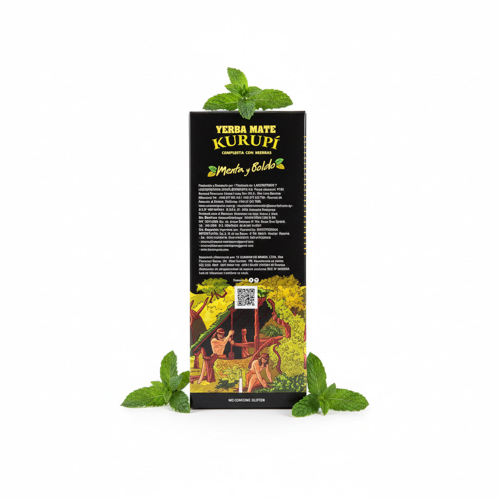 Yerba Mate Kurupí Menta y Boldo 500g – Yerba Paraguaya - Emporio Pewmayen