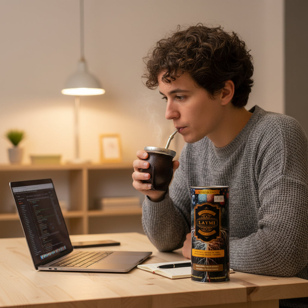 Yerba Mate Laymi Neuroblend con Melena de León 300 g | Energía Mental y Concentración