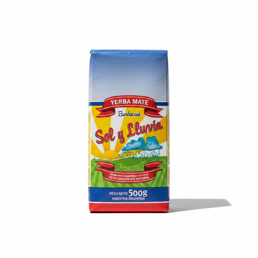 Yerba Mate Sol y Lluvia Barbacuá 500g – Sabor Ahumado Artesanal Premium - Emporio Pewmayen