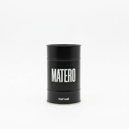 Yerbero Metálico Marwal Negro con Boquilla Dispensadora 400g - Emporio Pewmayen