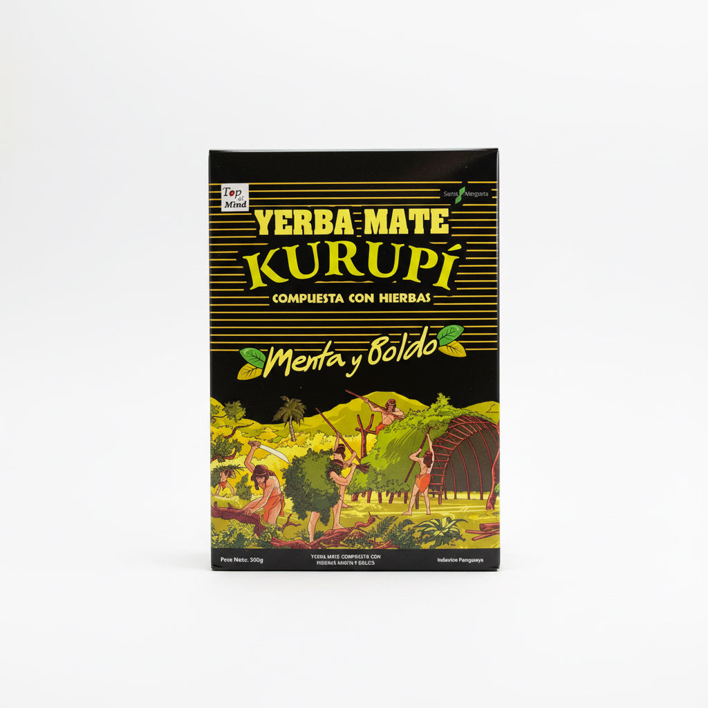 Yerba Mate Kurupí Menta y Boldo 500g – Yerba Paraguaya - Emporio Pewmayen