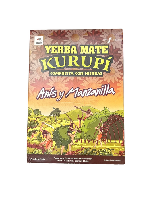 Yerba Mate Kurupi Anís y Manzanilla 500 grs
