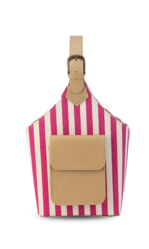 Canasto Matero Tanzania Telar Rosado