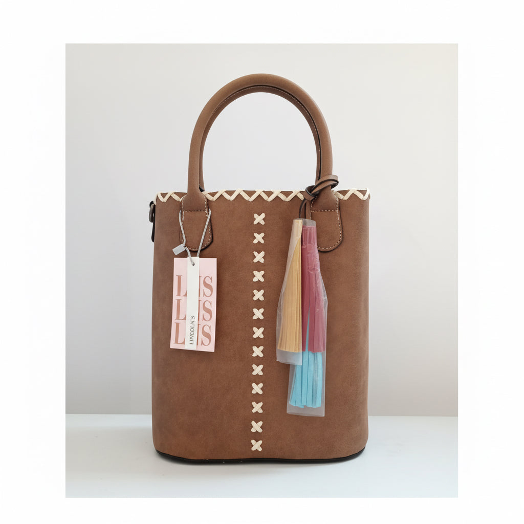 Canasta Matera Tipo Cartera Italia Chocolate – Bolso para Mate con División | Símil Cuero - Emporio Pewmayen
