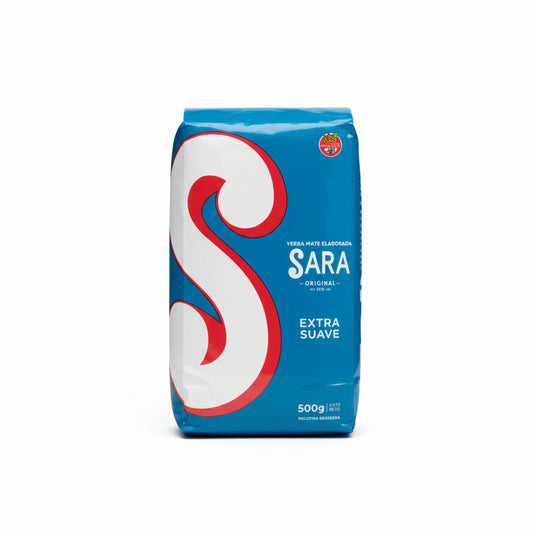 Yerba Mate Sara Extra Suave 500g – Sabor Suave y Equilibrado | Bolsa - Emporio Pewmayen