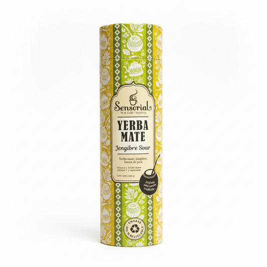 Yerba Mate Jengibre Sour 250g en Tarro – Blend Sensorial Premium - Emporio Pewmayen