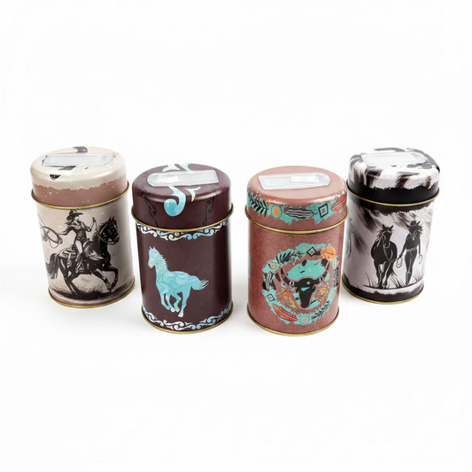 Yerbero Metálico Country 400g | Dispensador Hermético para Yerba Mate - Emporio Pewmayen
