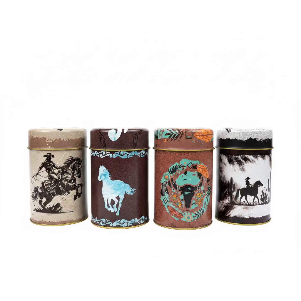 Yerbero Metálico Country 400g | Dispensador Hermético para Yerba Mate - Emporio Pewmayen
