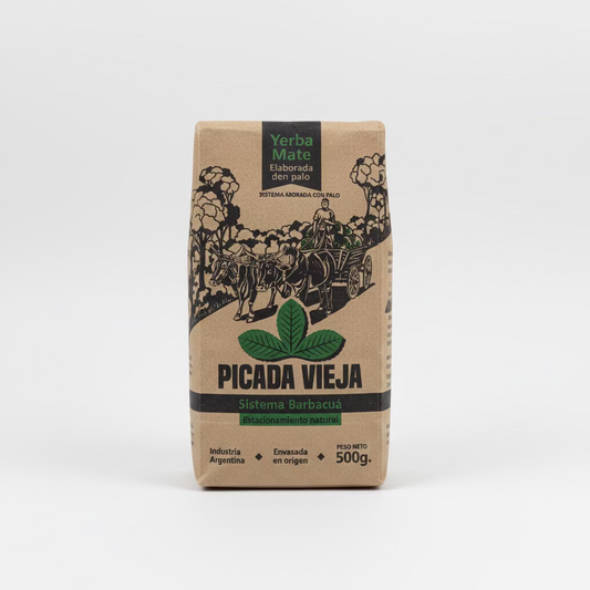 Yerba Mate Picada Vieja Tradicional Barbacuá 500 g