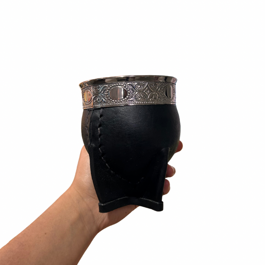 Mate de calabaza Imperial Negro Cincelado