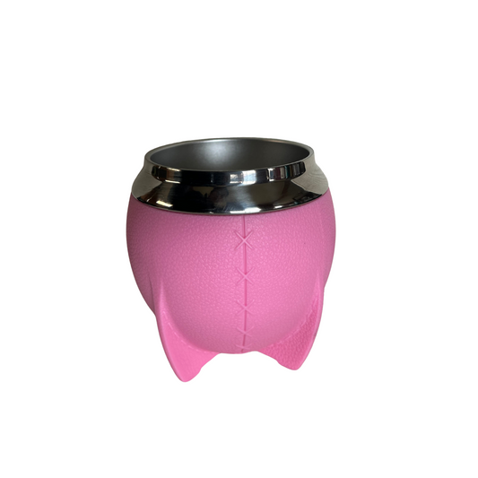 Mate Redondo Acero Inoxidable Rosado 280ml