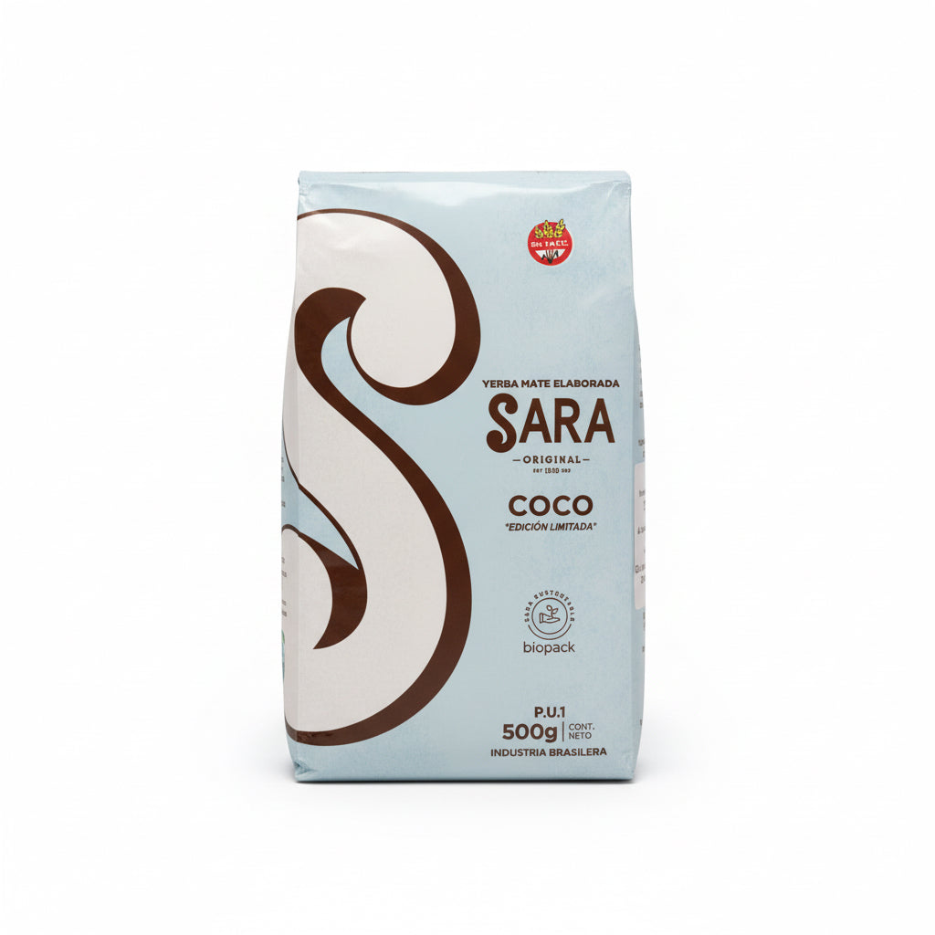 Yerba Mate Sara Coco 500g – Sabor Tropical en Bolsa | Edición Innovadora - Emporio Pewmayen