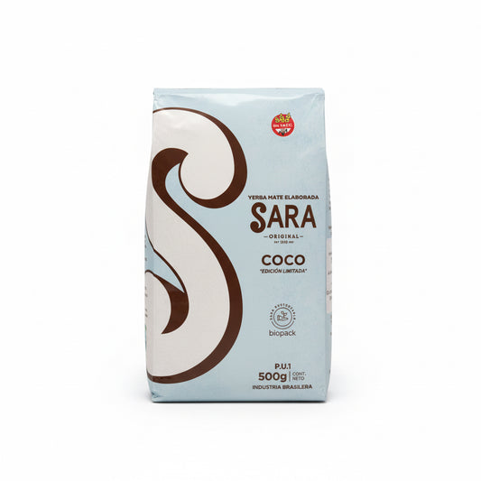Yerba Mate Sara Coco 500g – Sabor Tropical en Bolsa | Edición Innovadora - Emporio Pewmayen