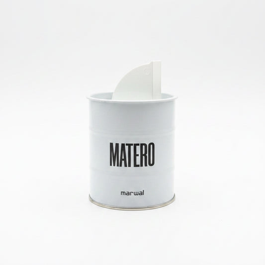 Porta Yerba metálico con boquilla dispensadora