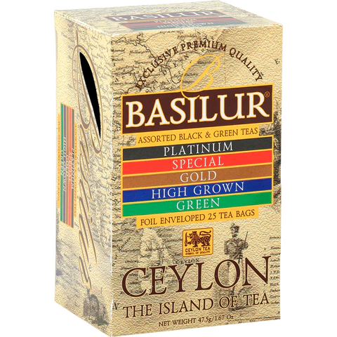 Té Negro Ceylan Basilur The Island of Tea 25 bolsas