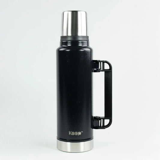 Termo Keep Hammered Vacuum Negro 1500 ml