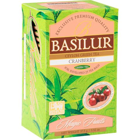 Té Verde con Cranberry Basilur 25 bolsas