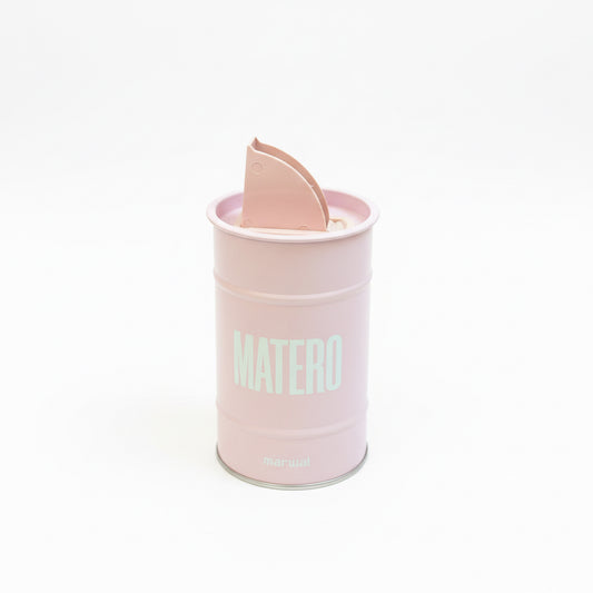 yerbero marwal rosado para yerba mate con boquilla