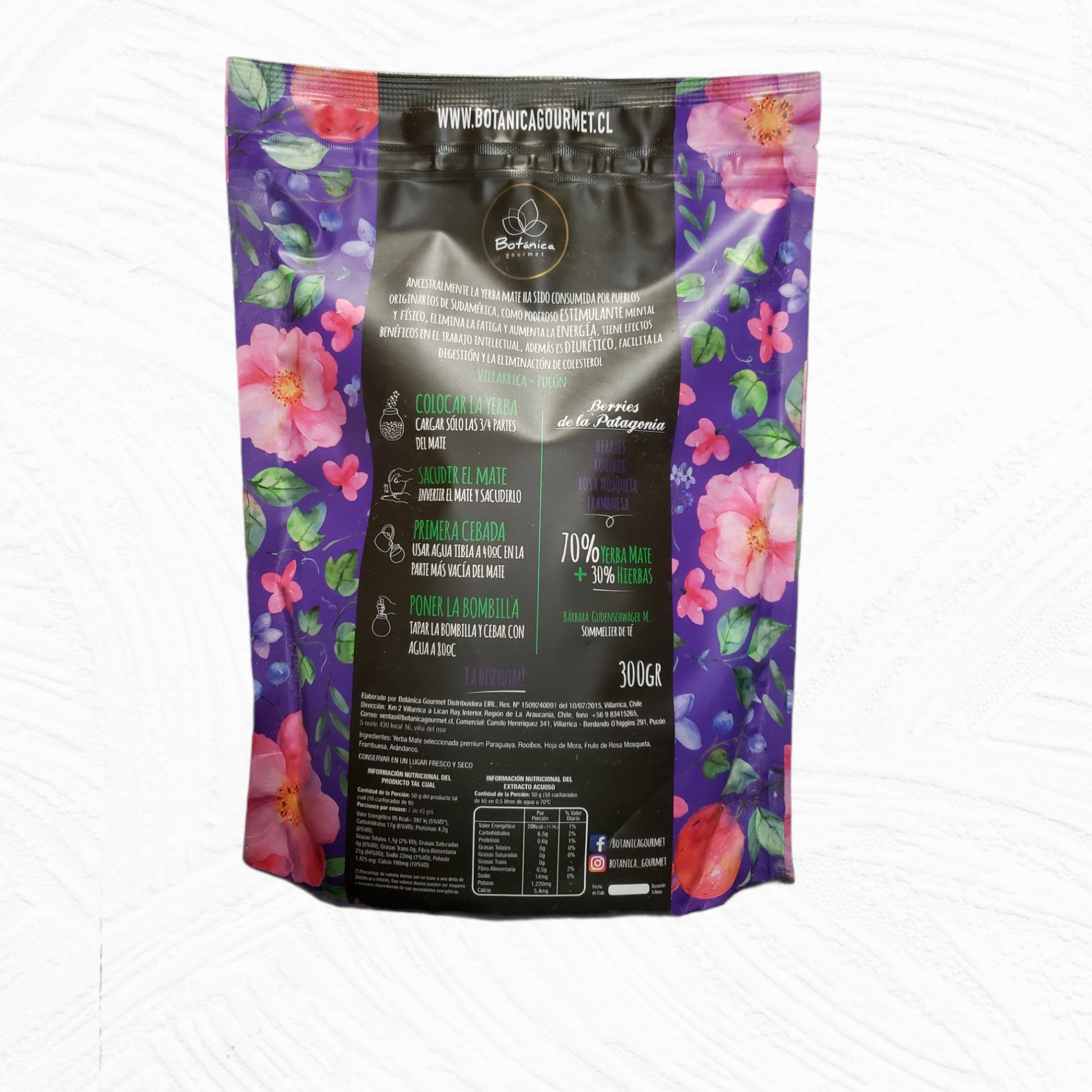 Yerba Mate Berries de la Patagonia Botánica 300 gr - Emporio Pewmayen