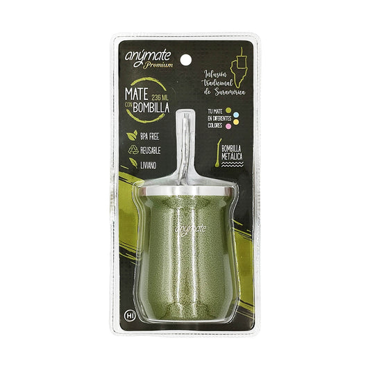 Mate Térmico Premium Anymate Verde 236ml